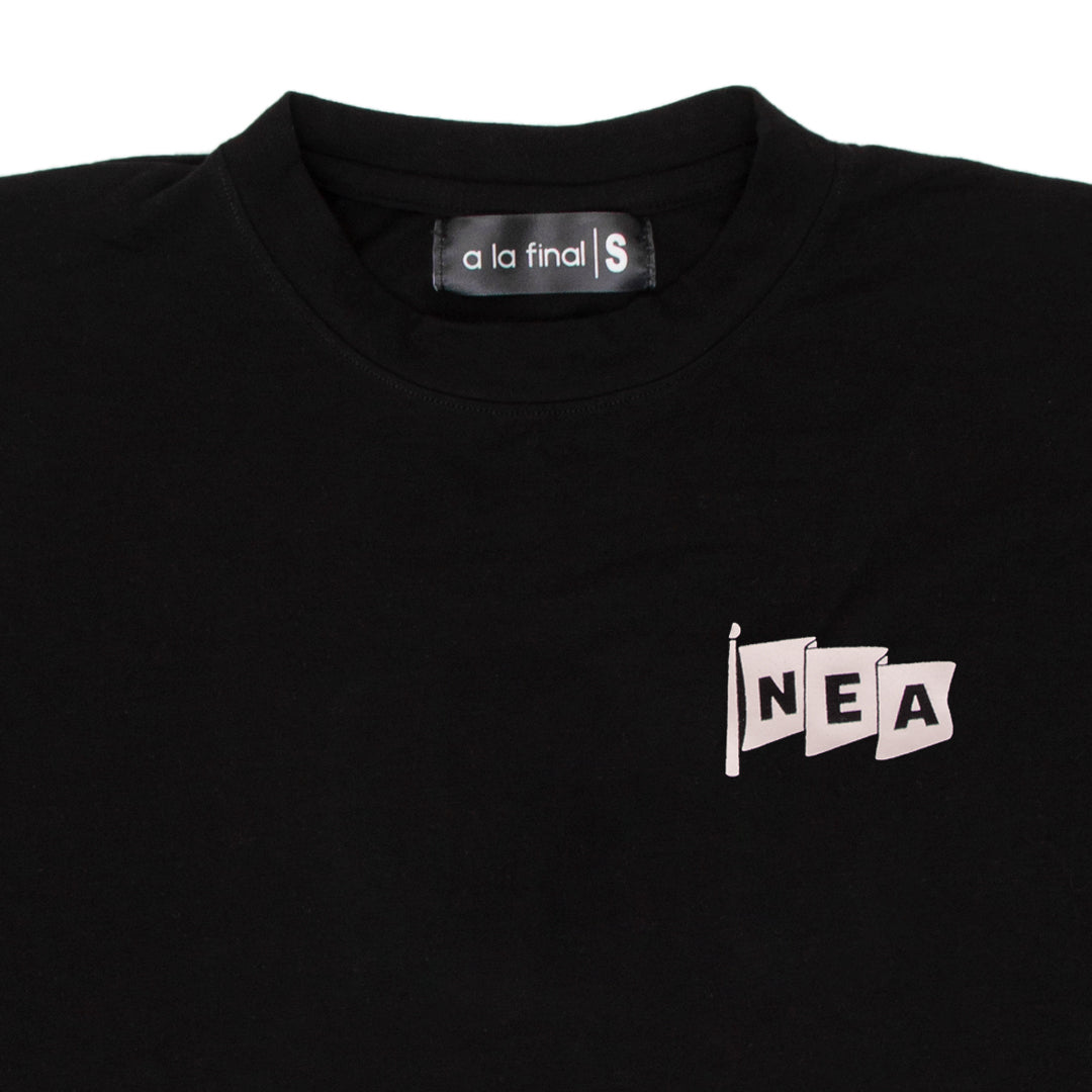 Camiseta Negra Oversize Neas crew